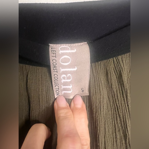 Anthropologie Dolan gauze pull on pants, green, size small. - Picture 2 of 8